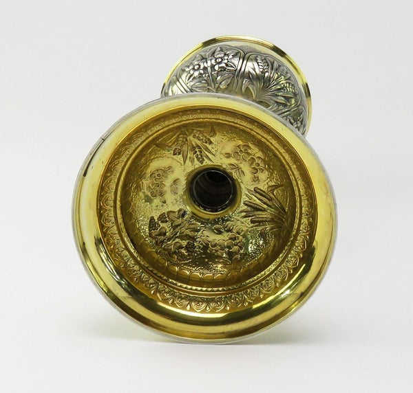 Impressive Late 1800s/Early 1900s Continental Silver Hand Chased Gilt Ciborium