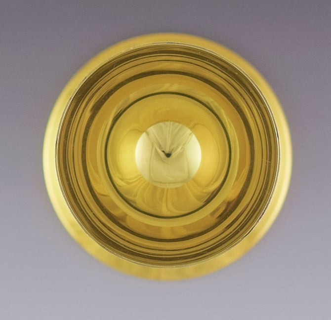 Handsome International Sterling Silver Gold Washed Communion Chalice & Patten