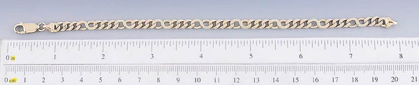 Elegant Italian 14k Yellow Gold Curb Link Bracelet