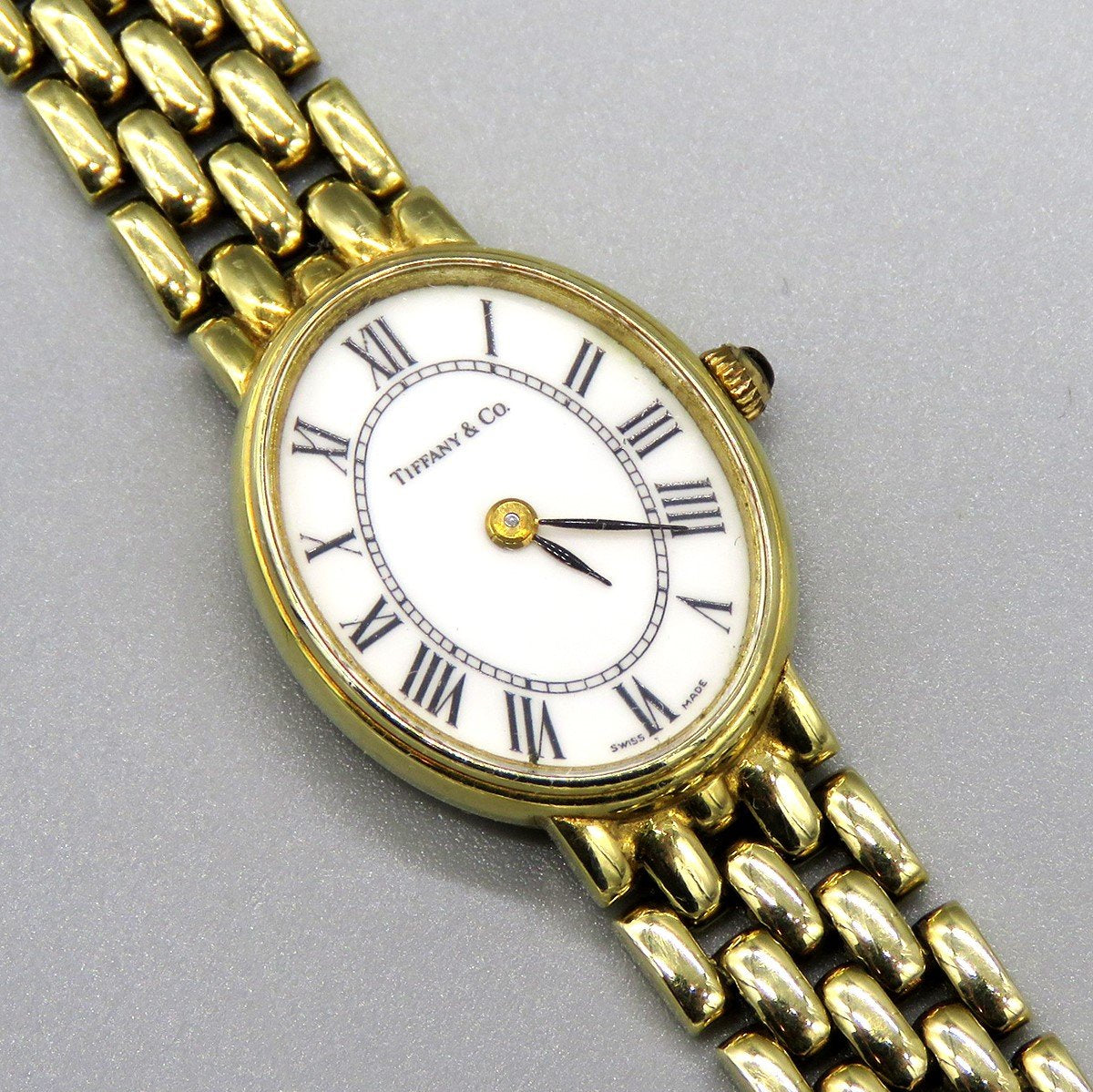 Fabulous Tiffany & Company 14K Yellow Gold Roman Numeral Quartz Wristwatch