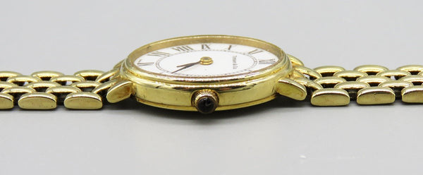 Fabulous Tiffany & Company 14K Yellow Gold Roman Numeral Quartz Wristwatch