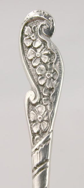 4 Unique Gorham Flower Floral Sterling Silver Salt Spoons
