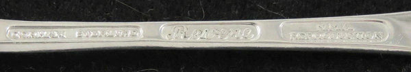 6 Sterling Silver Gorham Paul Revere Flower Engraved Shell Bowl Demitasse Spoons