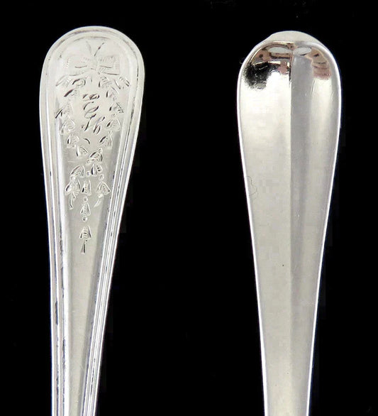 6 Antique Gorham Hamilton 1909 Engraved EH Monogram 5 O'clock Demitasse Spoons