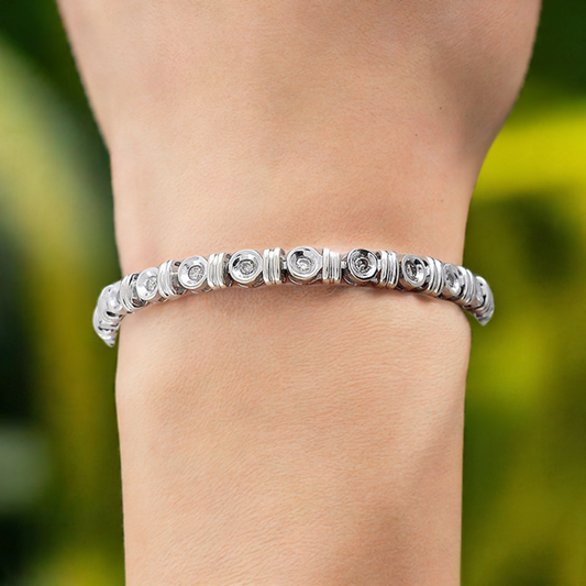 Beautiful 14k White Gold & 1ct Diamond Tennis Bracelet