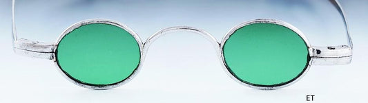 Rare c1780-1810 American Oval Green Glass Spectacles Sunglasses Eye Glasses