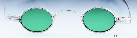 Rare c1780-1810 American Oval Green Glass Spectacles Sunglasses Eye Glasses