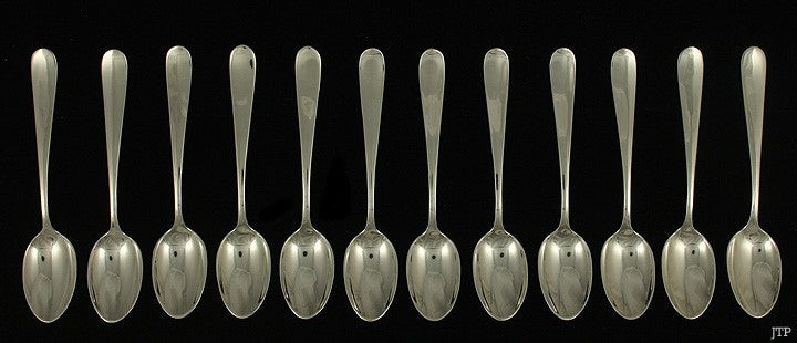 12 Gorham Dolly Madison 1929 Sterling Silver Demitasse Spoons 4 1/4"