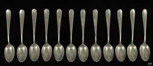 12 Gorham Dolly Madison 1929 Sterling Silver Demitasse Spoons 4 1/4"