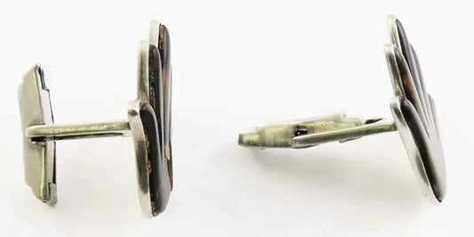 Unique Pair Mexican Sterling Silver William Spratling Cufflinks