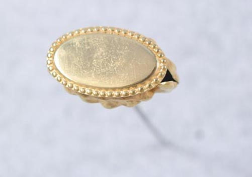 Vintage c1905 Gold Filled Open Lotus Blossom Floral Hatpin