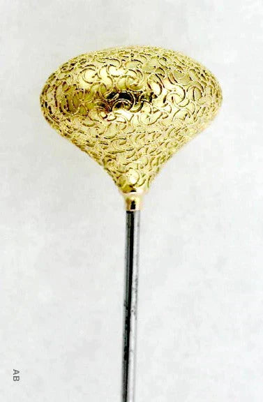 Vintage 14K Yellow Gold Etruscan Revival Gold Wire Hat Pin