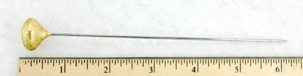 Vintage 14K Yellow Gold Etruscan Revival Gold Wire Hat Pin