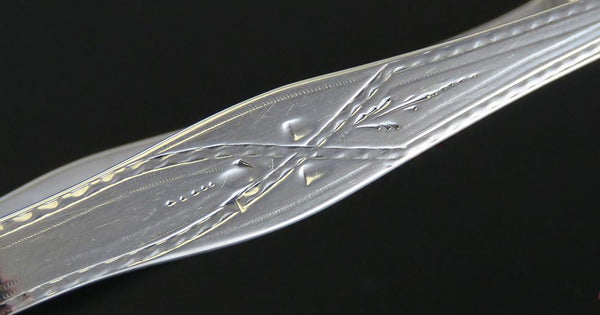 Antique 18th Century English Georgian Sterling Silver Hester Bateman Acorn Tongs