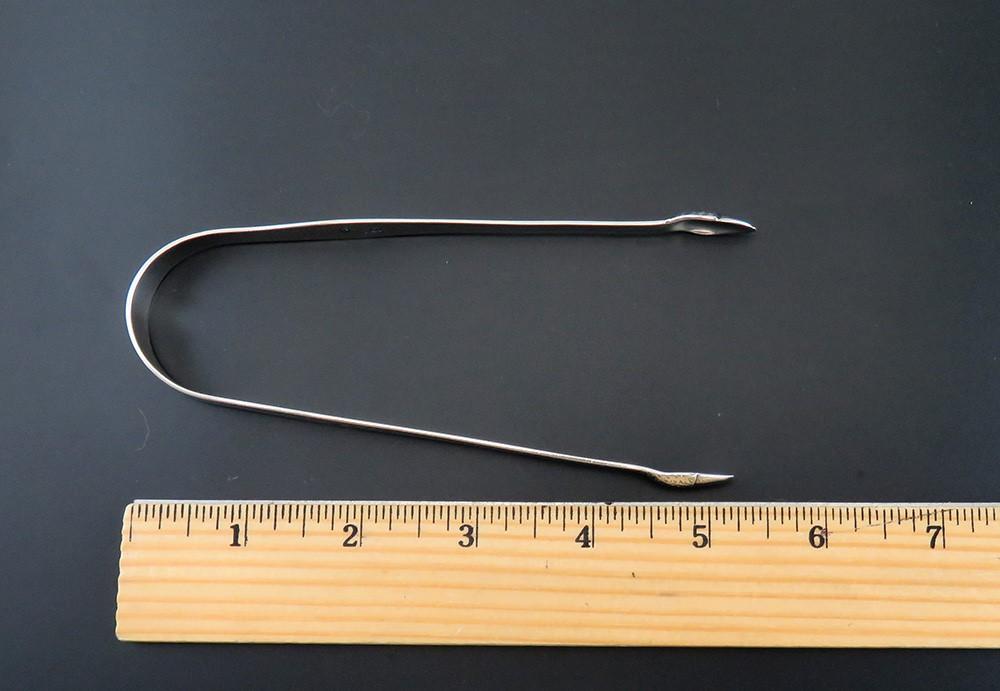 Antique 18th Century English Georgian Sterling Silver Hester Bateman Acorn Tongs
