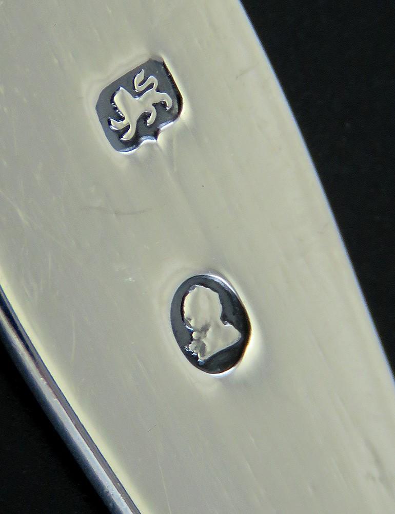 Antique 18th Century English Georgian Sterling Silver Hester Bateman Acorn Tongs