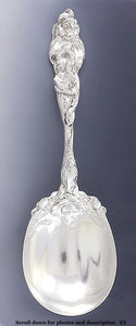 Reed Barton Les Six Fleurs Sterling Silver Berry Casserole Serving Spoon NO MONO