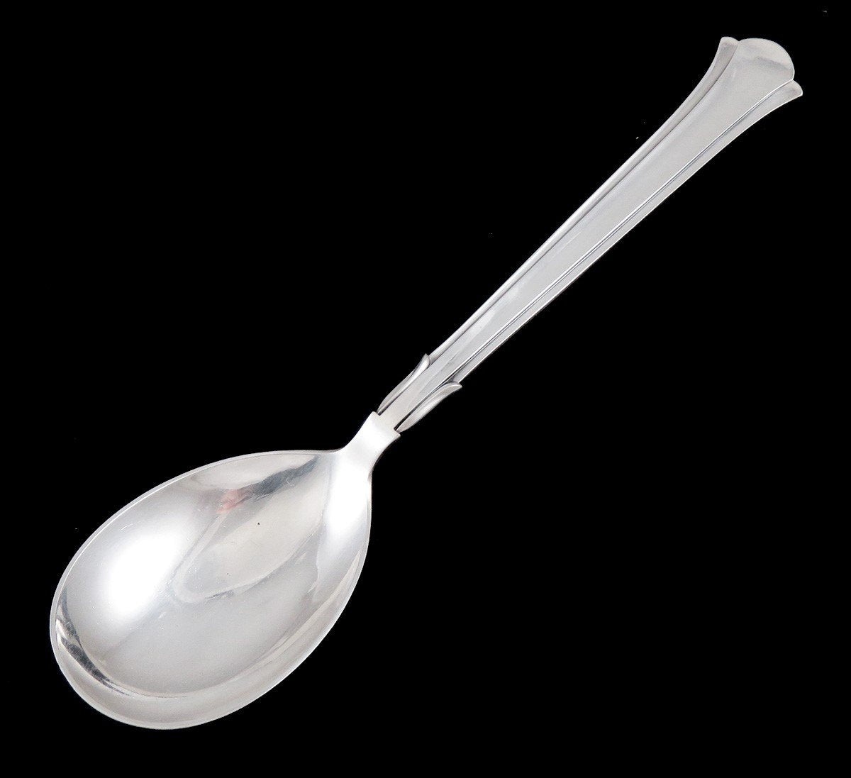 Vintage Danish Sterling Silver Cohr Large Heavy Serving Spoon 10 3/4" NO MONO