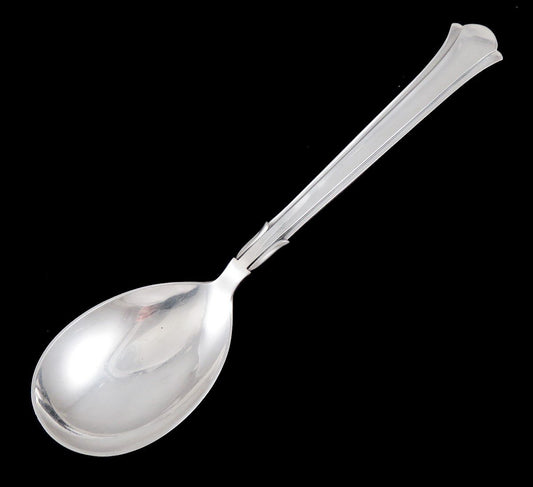 Vintage Danish Sterling Silver Cohr Large Heavy Serving Spoon 10 3/4" NO MONO