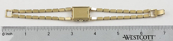 Sellita Art Deco / Art Moderne 14k Gold Ladies’ Wristwatch
