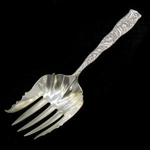 Antique Aesthic Mount Vernon Trianon 1889 Large Vegetable Serving Fork