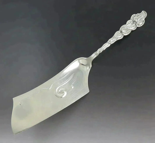 Antique Tiffany Atlantis Ailanthus 1899 Sterling Silver Ice Cream Fish Slice