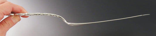 Antique Tiffany Atlantis Ailanthus 1899 Sterling Silver Ice Cream Fish Slice