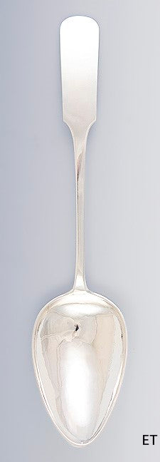 c1830s-1850s Huge German Silver Thalheim Fiddle Stuffing Serving Spoon