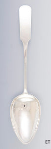 c1830s-1850s Huge German Silver Thalheim Fiddle Stuffing Serving Spoon