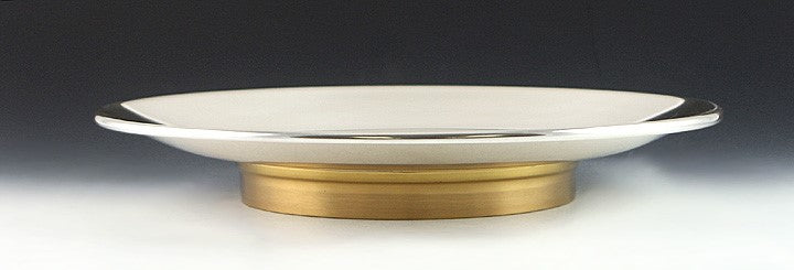 Lipchitz Sterling Silver and Bronze Israel 25th Anniversary Plate Plaque 11 3/4"