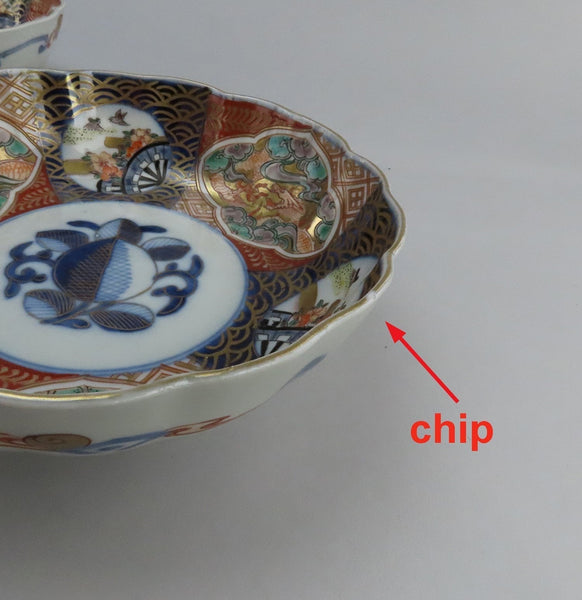 10 Great mid 1800s Antique Japanese Imari Bowls 7 in