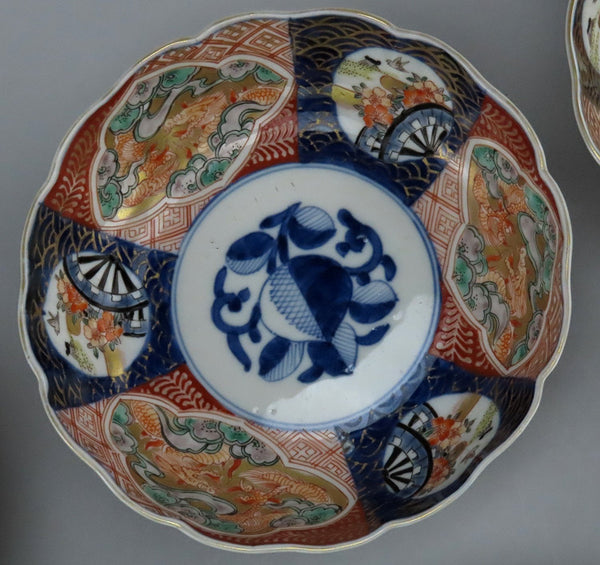 10 Great mid 1800s Antique Japanese Imari Bowls 7 in