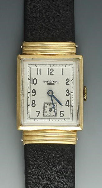 Imperial 14k Yellow Gold Art Deco Wristwatch