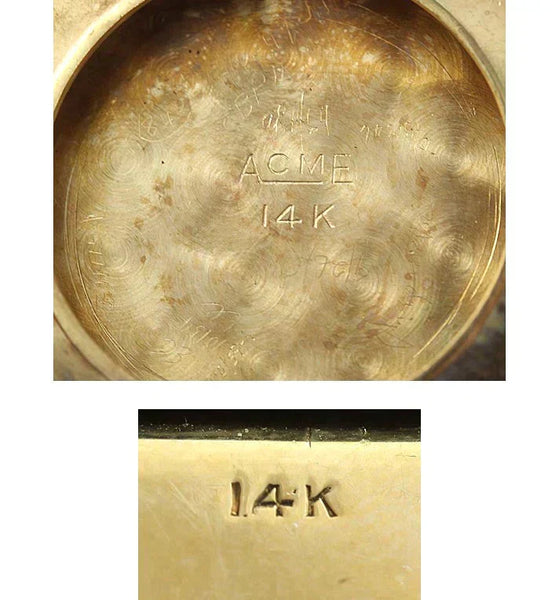 Imperial 14k Yellow Gold Art Deco Wristwatch