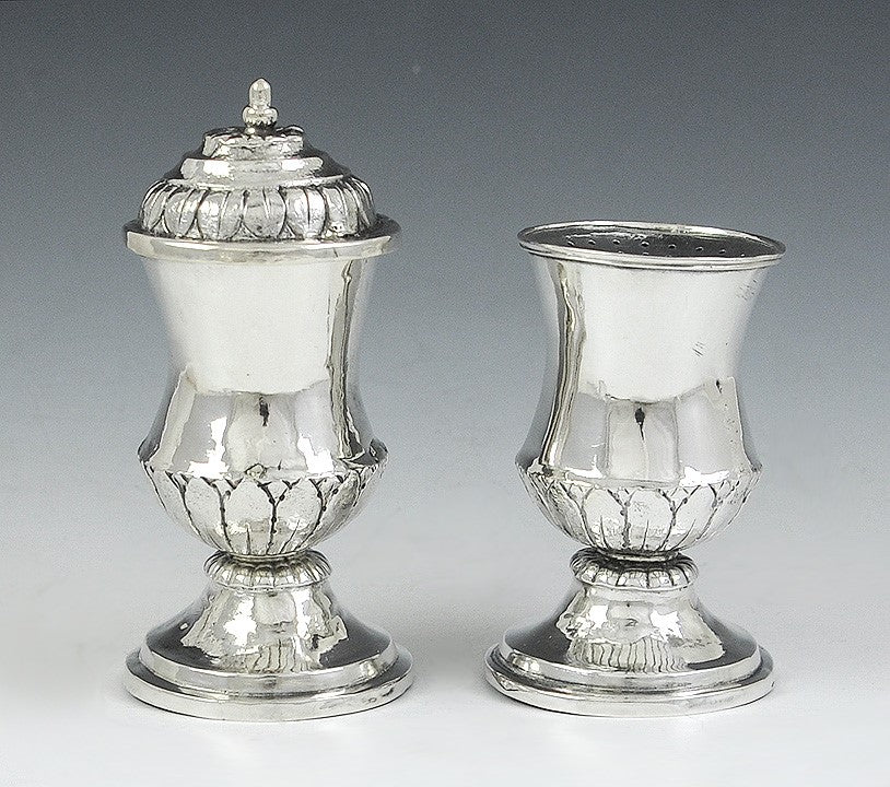 Fantastic C1750-1830 Silver Inkwell & Sander W/Tray