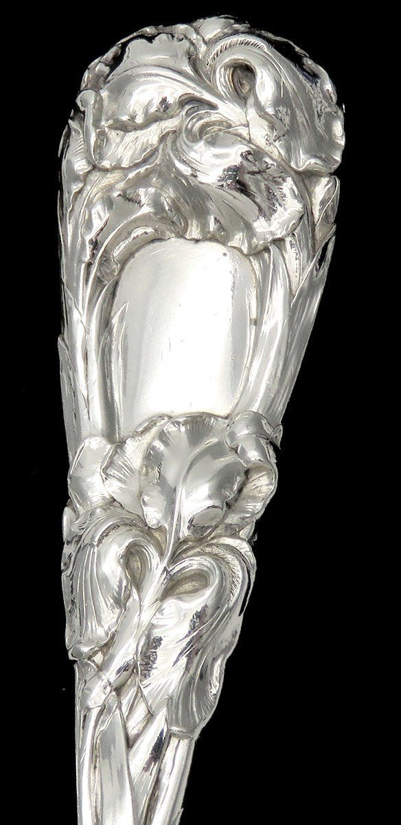 Gorgeous Durgin New Art Sterling Silver Salad Serving Spoon No Mono 9 3/4 in