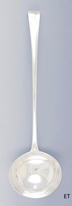 Rare 1760s Irish Sterling Silver Large Serving Soup Ladle by David Peter 14"