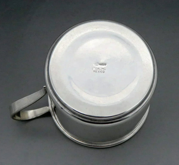 Mexican Sterling Silver Paul Revere Style Mug Cup 'Jackie' Mono