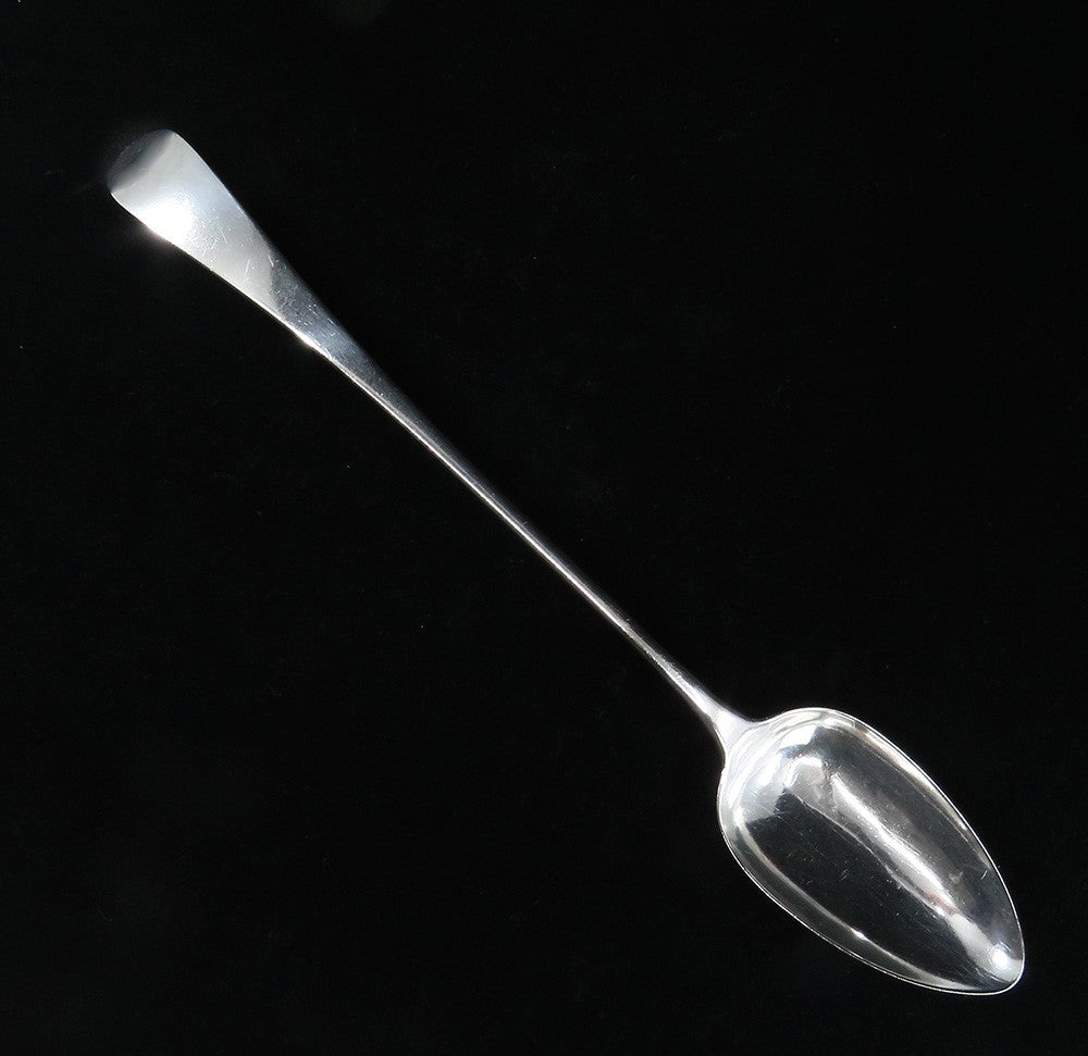 Antique English Sterling Silver Stuffing/ Serving Spoon 12 1/2 inches
