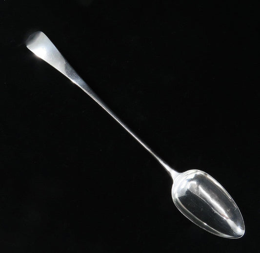 Antique English Sterling Silver Stuffing/ Serving Spoon 12 1/2 inches
