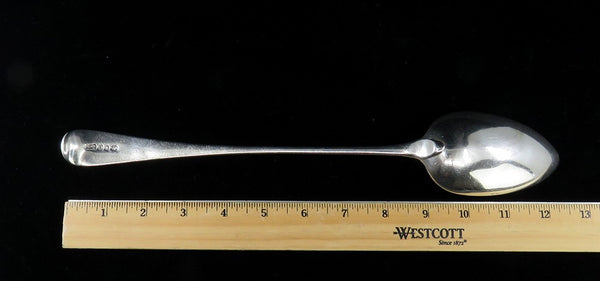 Antique English Sterling Silver Stuffing/ Serving Spoon 12 1/2 inches