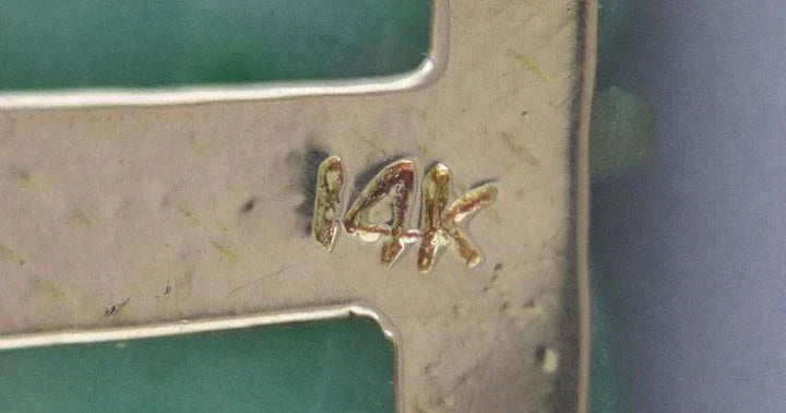Retro 14k Gold Hand Carved Jade Pearl Ruby Butterfly Moth Pin Brooch