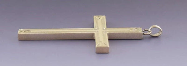 Nice VTG 10k Yellow Gold Cross Pendant c1920s-1950s