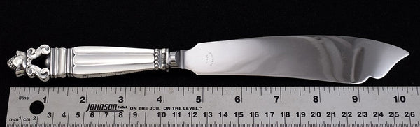 Impressive Old Sterling Silver Handled Fish Knife Acorn Pattern by Georg Jensen