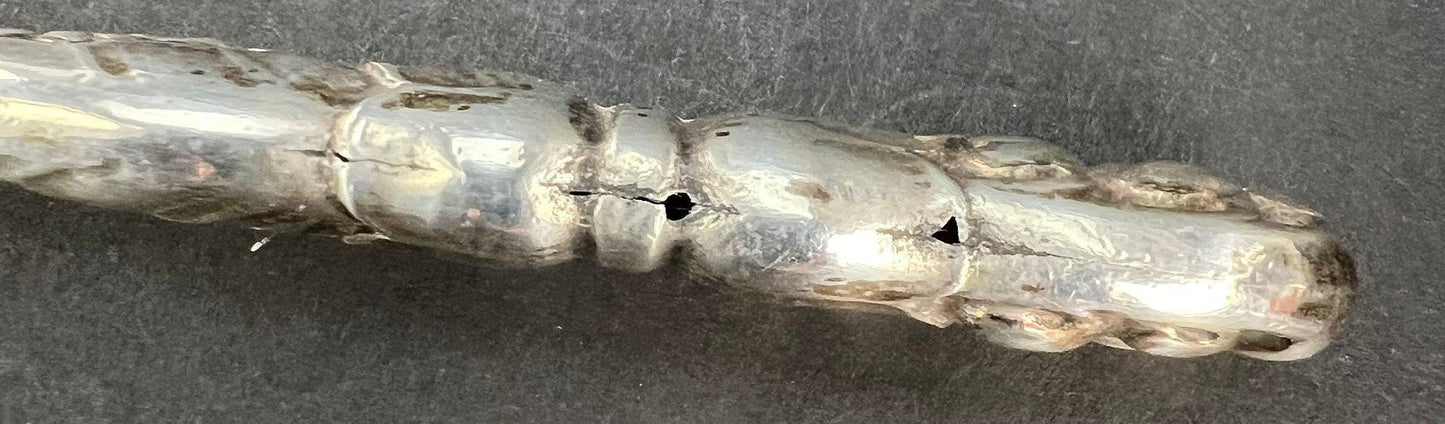 Rare c1935 Georg Jensen Ornamental #54 Pattern Sterling Silver Serving Fork