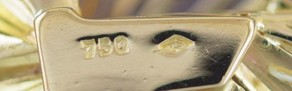Gorgeous 18k Gold ~1ct Diamond & Sapphire Retro Style Pin / Brooch