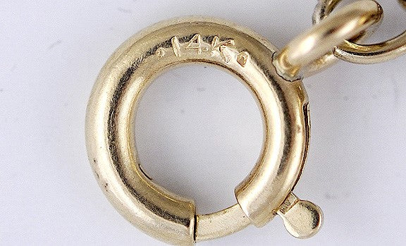Fantastic Modern Necklace Strand of 6.5mm 14K Gold Beads