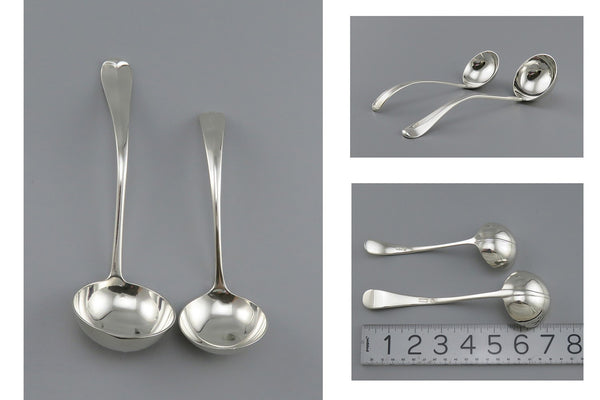 Fine English Sterling Silver 90pc Queen Anne Rat Tail Flatware Set Serves 12