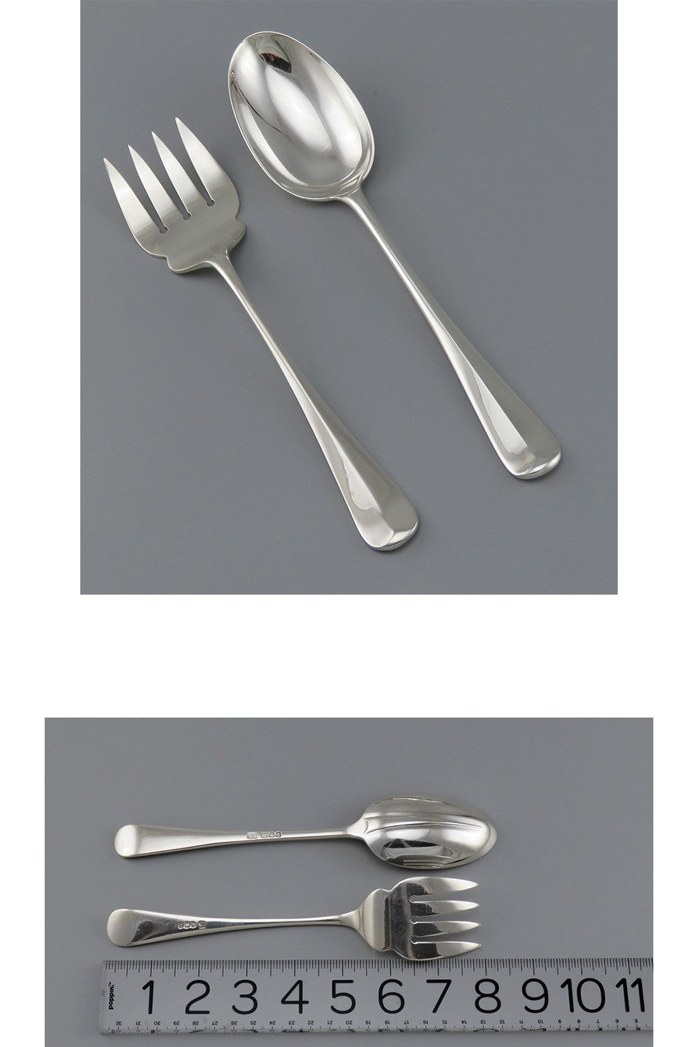 Fine English Sterling Silver 90pc Queen Anne Rat Tail Flatware Set Serves 12