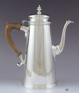 VTG Ensko Sterling Silver Lighthouse 1700s Georgian Style Coffeepot Teapot 10"